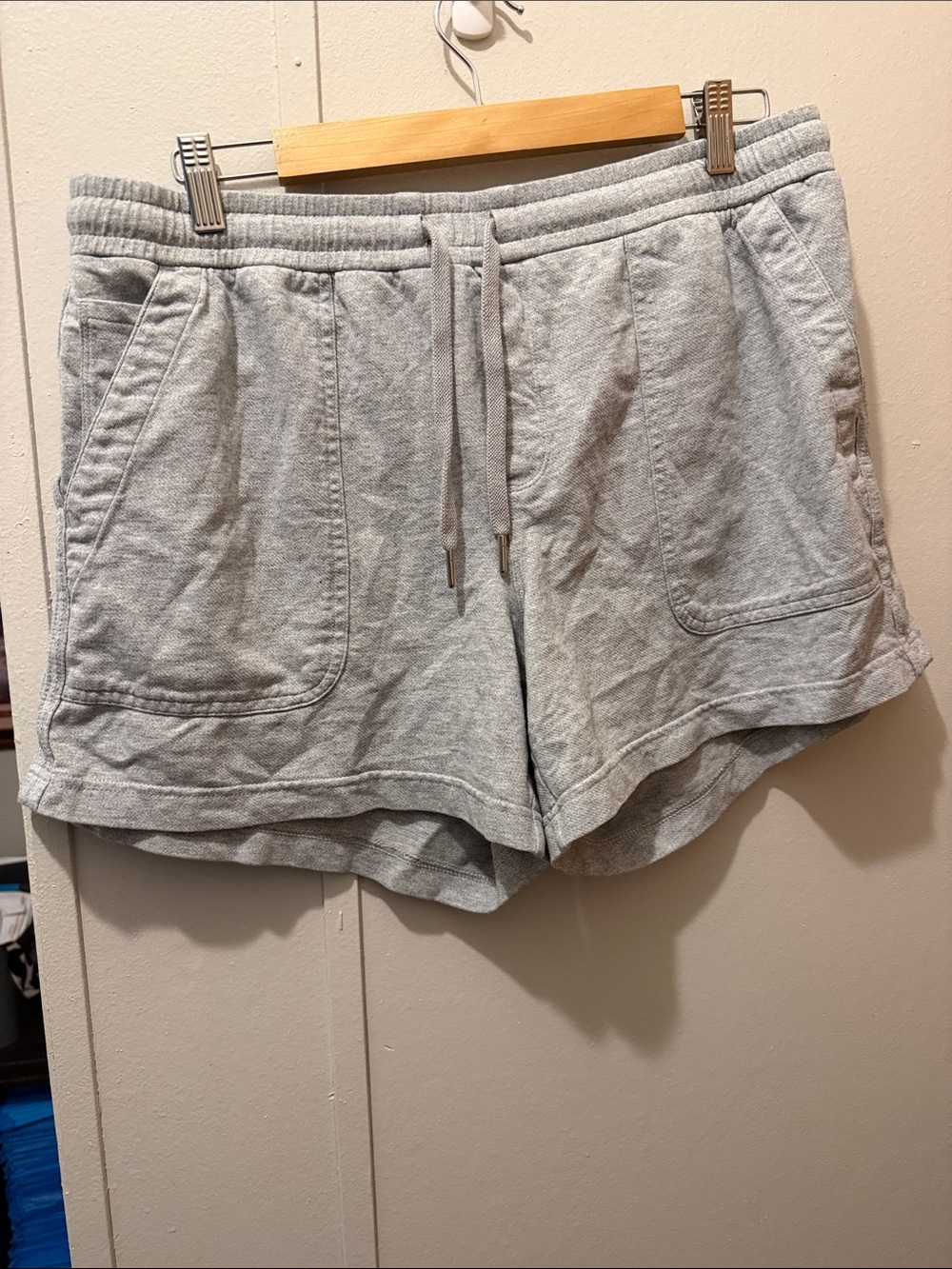 Athleta Heather Gray Drawstring Athletic Shorts